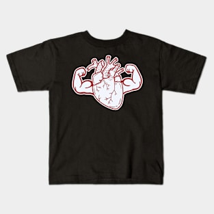 Heart with big muscles Kids T-Shirt